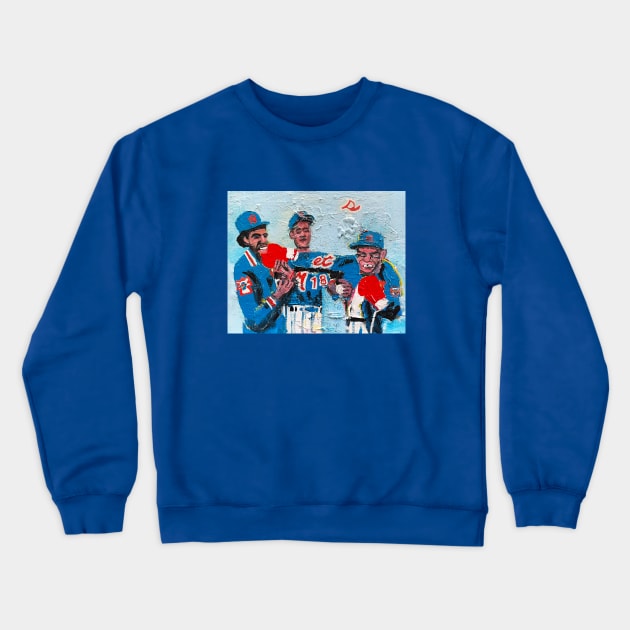 Doc Gooden, Darryl Strawberry,  Mike Tyson Crewneck Sweatshirt by ElSantosWorld